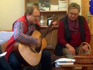 Musikanten spielen auf
