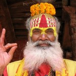 Glücklicher Sadu im Nepal | Foto: Wilfried Hofmann Weltumradlung